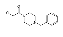 2-chloro-1-[4-[(2-methylphenyl)methyl]piperazin-1-yl]ethanone Structure