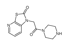 1-(2-oxo-2-piperazin-1-ylethyl)-[1,3]thiazolo[5,4-b]pyridin-2-one结构式