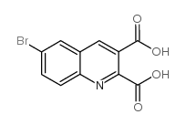 6-溴喹啉-2,3-二羧酸结构式