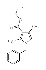 1-苄基-2,4-二甲基吡咯-3-羧酸结构式