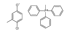 methyltriphenylphosphonium, salt with p-chloro-m-cresol (1:1) Structure