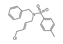 N-Benzyl-N-((E)-4-chloro-but-2-enyl)-4-methyl-benzenesulfonamide Structure
