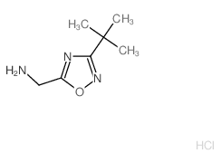 (3-tert-butyl-1,2,4-oxadiazol-5-yl)methanamine Structure