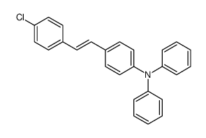4-[2-(4-chlorophenyl)ethenyl]-N,N-diphenylaniline Structure