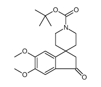 叔-丁基 5,6-二甲氧基-3-氧亚基-2,3-二氢螺[茚并-1,4-哌啶]-1-甲酸基酯结构式