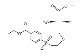 S-(2-(4-Ethoxycarbonylphenylsulfonyl)ethyl)cystein-methylester结构式