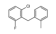 1-chloro-3-fluoro-2-[(2-methylphenyl)methyl]benzene Structure