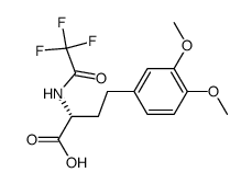 (R)-(-)-4-(3,4-dimethoxyphenyl)-2-<(trifluoroacetyl)amino>butanoic acid Structure