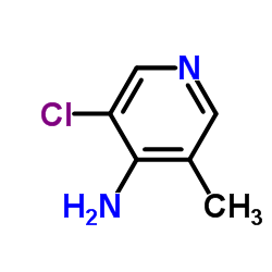3-氯-5-甲基-4-氨基吡啶结构式