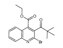 ethyl 2-bromo-3-pivaloylquinoline-4-carboxylate Structure
