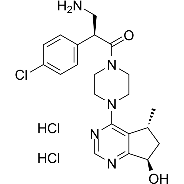 Ipatasertib-NH2 dihydrochloride结构式