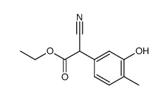 cyano-(3-hydroxy-4-methyl-phenyl)-acetic acid ethyl ester结构式