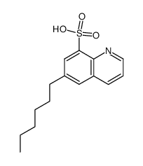 8-Quinolinesulfonic acid,6-hexyl- Structure