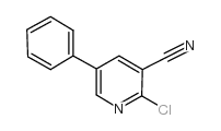 2-氯-5-苯基烟酸腈结构式