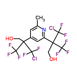 2-[chloro(difluoro)methyl]-2-[2-[1-chloro-1,1,3,3,3-pentafluoro-2-(hydroxymethyl)propan-2-yl]-6-methylpyridin-4-yl]-3,3,3-trifluoropropan-1-ol Structure