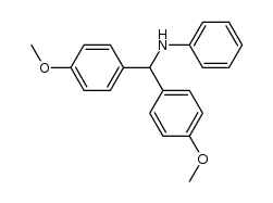 N-(bis(4-methoxyphenyl)methyl)aniline结构式