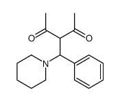 3-[phenyl(piperidin-1-yl)methyl]pentane-2,4-dione Structure