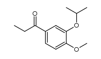 3'-isopropoxy-4'-methoxypropiophenone结构式