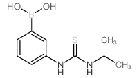 3-(3-异丙基硫代脲啶)苯硼酸结构式