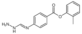 (2-methylphenyl) 4-(hydrazinylmethylideneamino)benzoate结构式