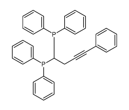(1-diphenylphosphanyl-4-phenylbut-3-ynyl)-diphenylphosphane Structure