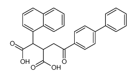 2-naphthalen-1-yl-3-[2-oxo-2-(4-phenylphenyl)ethyl]butanedioic acid Structure