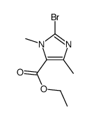 ethyl 2-bromo-3,5-dimethylimidazole-4-carboxylate Structure