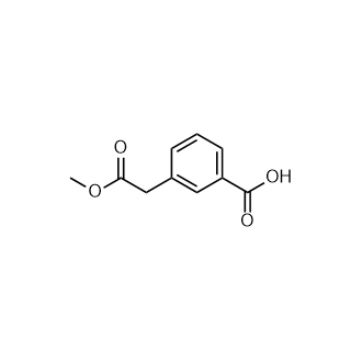3-(2-Methoxy-2-oxoethyl)benzoic acid Structure
