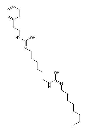 1-octyl-3-[6-(2-phenylethylcarbamoylamino)hexyl]urea结构式