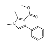 methyl 1,2-dimethyl-4-phenylpyrrole-3-carboxylate Structure