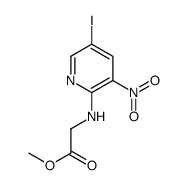2-(5-碘-3-硝基吡啶-2-基氨基)乙酸甲酯结构式