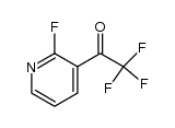 2,2,2-trifluoro-1-(2-fluoropyridin-3-yl)ethanone结构式