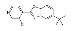 5-tert-butyl-2-(3-chloropyridin-4-yl)-1,3-benzoxazole结构式