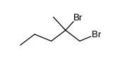 1,2-dibromo-2-methyl-pentane Structure