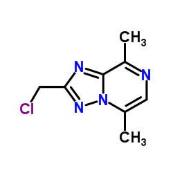 2-(Chloromethyl)-5,8-dimethyl[1,2,4]triazolo[1,5-a]pyrazine Structure