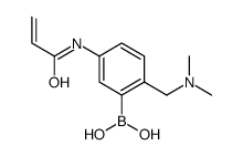 5-丙烯酰胺-2-((二甲基氨基)甲基)苯硼酸结构式
