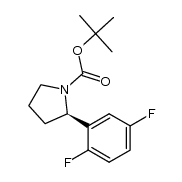 (R)-tert-butyl 2-(2,5-difluorophenyl)pyrrolidine-1-carboxylate结构式