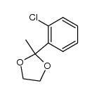 2-(2-chlorophenyl)-2-methyl-1,3-dioxolane Structure