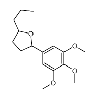 2-propyl-5-(3,4,5-trimethoxyphenyl)tetrahydrofuran Structure