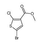 5-溴-2-氯噻吩-3-羧酸甲酯结构式