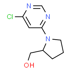 [1-(6-氯嘧啶-4-基)吡咯烷-2-基]甲醇结构式