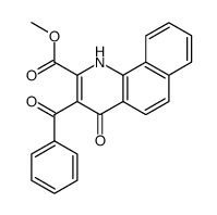 methyl 3-benzoyl-4-oxo-1,4-dihydrobenzo[h]quinoline-2-carboxylate结构式