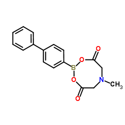 4-联苯基硼酸甲基亚氨基二乙酸酯结构式