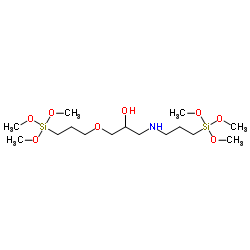 1,11-bis(trimethoxysilyl)-4-oxa-8-azaundecan-6-ol,50 in methanol Structure