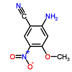 2-氨基-4-甲氧基-5-硝基苯甲腈结构式