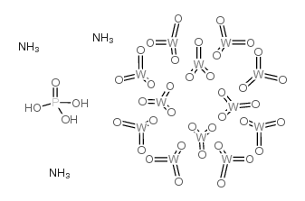 ammonium phosphotungstate trihydrate Structure