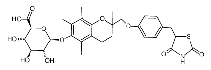 Troglitazone glucuronide Structure
