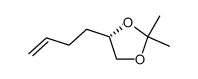 (S)-4-(but-3-enyl)-2,2-dimethyl-1,3-dioxolane Structure