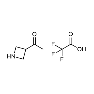 1-(氮杂环丁烷-3-基)乙-1-酮 2,2,2-三氟乙酸酯结构式