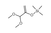 pyruvic aldehyde dimethyl acetal trimethyl silyl enol ether Structure